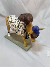 Vintage CowParade “Out of Cow Towner” #9121 Figurine 2000 Retired Tourist Cow picture