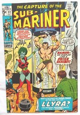 Sub-Mariner #32 1970 Vintage Marvel Comic 1st Appearance Llyra Bronze Age picture