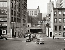 1937 HOLLAND TUNNEL ENTRANCE From New York 8.5 X 11 PHOTO  (237-T) picture