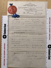 1915 And 1917 United States Patent Documents Automatic Clinch Mine Car Coupler picture