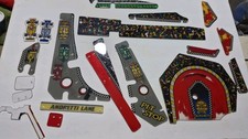 Gottlieb Mario ANDRETTI Pinball Machine PLASTIC SET - New and Used - Some broken picture