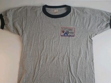 Vintage Camp Beaumont 75th Anniversary Boy Scouts T-shirt Large Ringer  picture