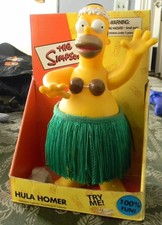 VTG The Simpsons Hula Homer Battery Operated Figure Original Box 2002 picture