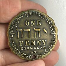 Rare Tetragrammaton Chartered Enumclaw Chapter No. 42 May 16, 1922 Medal coin picture