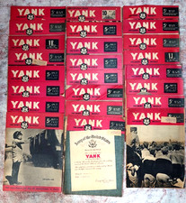 24 Vintage YANK The Army Weekly WWII Magazine Lot 1945 VE VJ Occupation + Final picture