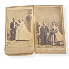 1863 Tom Thumb Wedding CDV Set Mathew Brady Antique Circus Photo Lavinia Warren picture