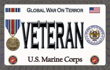 Marine - Global War on Terror - Magnetic Car Sign - 6in X 3.75in picture