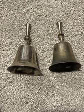 Vintage Leonard EPNS Silver Plated Dinner Table Bells Hostess Bell Patina picture