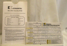 Kennametal Milling Calculator 2006 with Paper Sleeve (SKU# 1590) picture