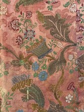 ANTIQUE 18THC SILK BIZARRE IMPRESSIVE LARGE TEXTILE PANEL picture