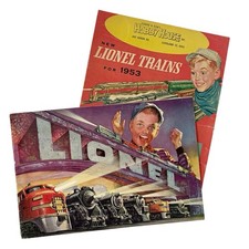 Lionel 1952 Model Railroad Brochure Catalog + 1953 Hobby House Lionel Brochure picture