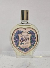 Vintage Crabtree & Evelyn VIOLET Toilet Water 2.25 oz Glass Heart Bottle - New picture