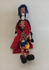 Vtg Handmade Russian Folk Art Doll Wearing Cultural Costume 12 Inches picture