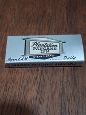 Rare Vintage Plantation Pancake Inn Matchbox NICE picture
