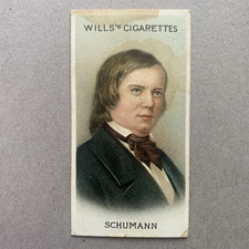Schumann Musical Celebrities #13 1911 Wills Cigarette Imperial Tobacco Card picture