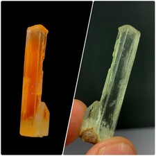05 gm Aesthetic Transparent Yellow Kunzite (Triphane) With Etched Termination picture