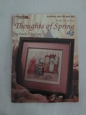 Leisure Arts THOUGHTS OF SPRING Cross Stitch Pattern Book - Used picture