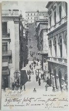 LANDSCAPE POSTCARD CALTAGIRONE CATANIA SICILY EX SCALE ANIMATED MATRIX  picture