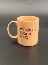 Vintage Bloomingdale's Coffee Mug Brown Ceramic 11 oz Department Store Logo Cup picture