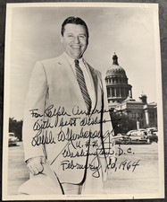RALPH YARBOROUGH Signed Vintage 1964 Photo Texas Senator Liberal JFK Motorcade picture