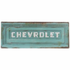 Chevrolet Tailgate Metal Sign Wall Garage Mancave Barn Vintage Rustic Look picture