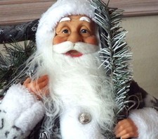 Northlight Standing CHRISTMAS SANTA CLAUS Figure – 18” – Plush – NEW picture