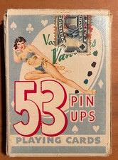 Vintage 1953 Vargas pin-up playing cards - full deck picture