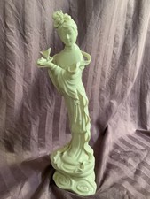 VINTAGE BLANC DE CHINE  CHINESE GUANYIN GODDESS OF MERCY PORCELAIN FIGURE picture