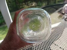 VTG BROCKWAY Made Quart Atlas HA Circle Mason Canning Fruit Hazel Atlas Jar picture
