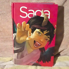 Saga Hardcover Graphic Novel Image Comics Brian K. Vaughan Fiona Staples Rated M picture