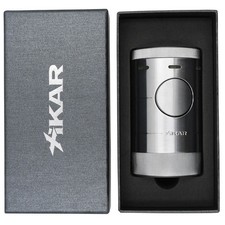 Xikar Cigar Lighter Volta Quad-Jet Flame Torch Silver XI-569SL picture