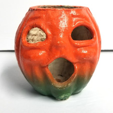 Vintage Halloween Paper Mache Pulp Choir Boy JOL Jackolantern Pumpkin Lantern picture