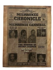 Jeffrey Dahmer Milwaukee Cannibal Newspaper Headline Milwaukee Chronicle ￼ picture