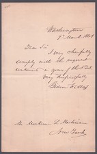 GIDEON WELLES - AUTOGRAPH LETTER SIGNED 03/09/1861 picture
