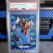 Topps 2024 Disney Sapphire Goofy #4 PSA 9 Non-Sport Card Cert 138372613 picture