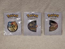 Pokemon Diamond & Pearl Version Nintendo DS Preorder Pin Set 2007 picture