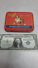  PUP Brand collectible Tin Vintage Crate Label Pitbull San Dimas Lemon Assoc (B1 picture
