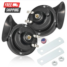 2PCS 12V 110DB Super Loud Dual-Tone Electric Snail Horn Waterproof for Truck SUV picture
