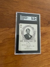 SELDOM SEEN 1905 PL9-1 Cincinnati Game Co. Abraham Lincoln CARD SGC 5.5 picture