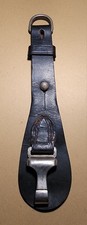 WW2 German black leather Sword / Dagger Hanger With Belt Strap marked O. L. C. picture
