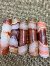 5Pcs Fine Rare Tibetan Quartz Natural Agate Dzi 76mm Beads  picture