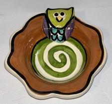Artzfolk Handmade Pottery Owl Bowl Cute picture