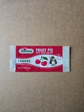 Vintage 1990's Hostess Cherry Fruit Pie Wrapper (Empty) RARE Collectible picture