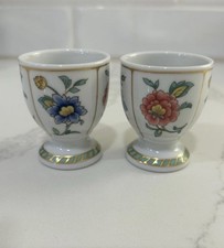 Vtg VILLEROY & BOCH Heinrich Germany Indian Summer Set Of 2 Porcelain EGG CUPS picture