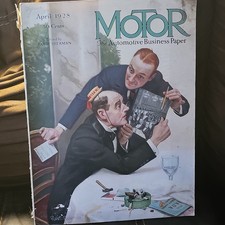 Motor Automotive Business Paper Vintage Magazine April 1928 Automotive Industry picture