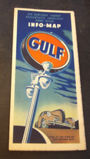 1954 Gulf Road Map of New Hampshire Vermont Massachusetts Connecticut +more picture