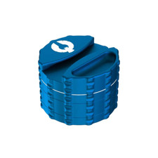 Phoenician - Large 4 Piece Grinder with Paper Holder - BLUE | AUTHENTIC picture