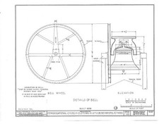 Photo:North Attleboro MA Congregational Church Bell Wheel Detail 1828 HABS picture