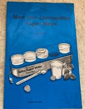 Vintage Salton's 1976 Meet Your Cosmopolitan Yogurt Maker Booklet picture