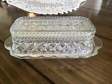 Anchor Hocking Wexford Clear Glass Covered Butter Dish picture